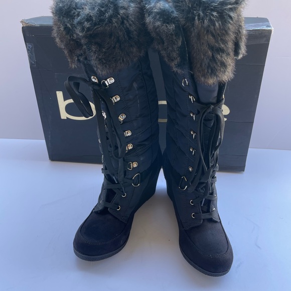 🛑SOLD!🛑Defective! Final Sale!! NIB Bebe RHEA Puffy Fur Boots PRICE FIRM!! - Picture 7 of 16